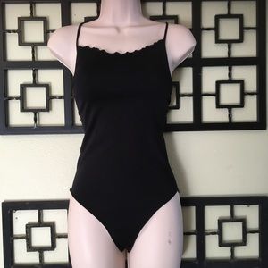 Bundle Black Spiritual Gangster Bodysuit/Lululemon Shorts Black